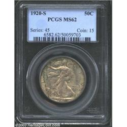 1920-S 50C MS62 PCGS.