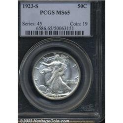 1923-S 50C MS65 PCGS.