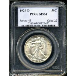 1929-D 50C MS64 PCGS.