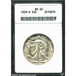 1929-S 50C MS62 ANACS.