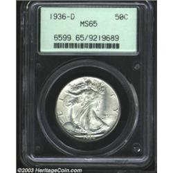 1936-D 50C MS65 PCGS.