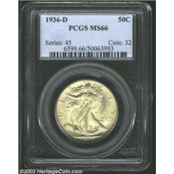 1936-D 50C MS66 PCGS.