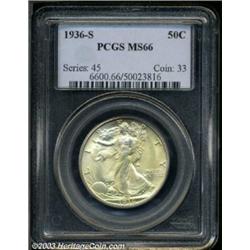 1936-S 50C MS66 PCGS.