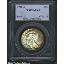 1938-D 50C MS65 PCGS.