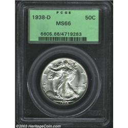 1938-D 50C MS66 PCGS.