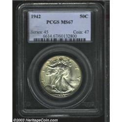 1942 50C MS67 PCGS.