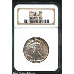 1942 50C MS67 NGC.