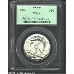 1943 50C MS67 PCGS.