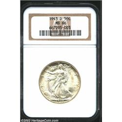 1943-D 50C MS66 NGC.