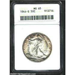 1944-S 50C MS65 ANACS.