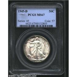 1945-D 50C MS67 PCGS.