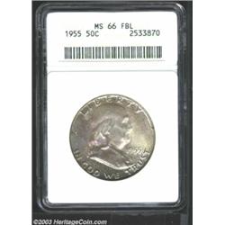 1955 50C MS66 Full Bell Lines ANACS.