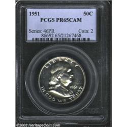 1951 50C PR65 Cameo PCGS.