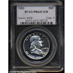 1952 50C PR64 Cameo PCGS.