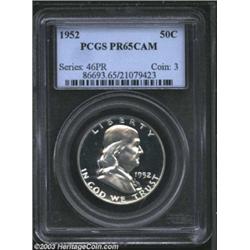 1952 50C PR65 Cameo PCGS.