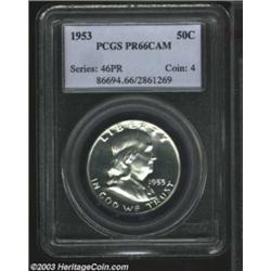 1953 50C PR66 Cameo PCGS.