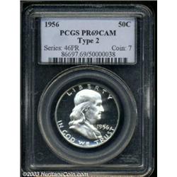 1956 50C Type Two PR69 Cameo PCGS.