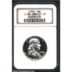 1958 50C PR67 Ultra Cameo NGC.