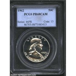 1962 50C PR68 Cameo PCGS.
