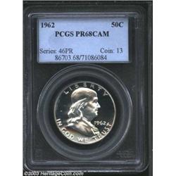 1962 50C PR68 Cameo PCGS.
