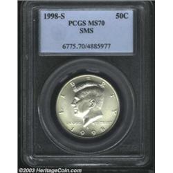 1998-S 50C SMS MS70 PCGS.