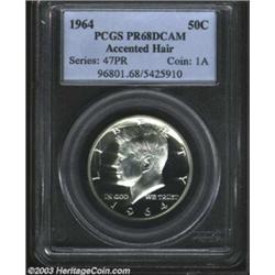 1964 50C Accented Hair PR68 Deep Cameo PCGS.