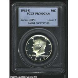 1968-S 50C PR70 Deep Cameo PCGS.