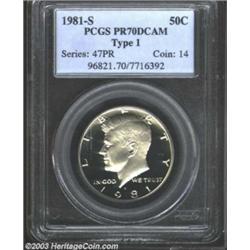 1981-S 50C Type One PR70 Deep Cameo PCGS.