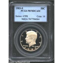 1983-S 50C PR70 Deep Cameo PCGS.