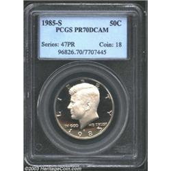 1985-S 50C PR70 Deep Cameo PCGS.