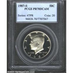 1987-S 50C PR70 Deep Cameo PCGS.