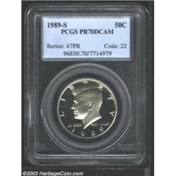 1989-S 50C PR70 Deep Cameo PCGS.