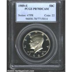 1989-S 50C PR70 Deep Cameo PCGS.