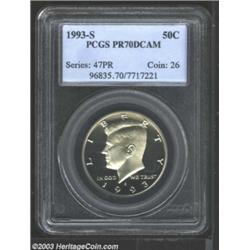 1993-S 50C Clad PR70 Deep Cameo PCGS.