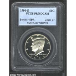 1994-S 50C Clad PR70 Deep Cameo PCGS.