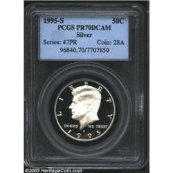 1995-S 50C Silver PR70 Deep Cameo PCGS.