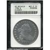 Image 1 : 1796 $1 Small Date, Large Letters--Cleaned--ANACS. VF Details, Net Fine 12.