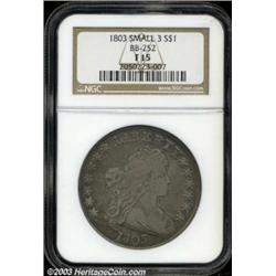 1803 $1 Small 3 Fine 15 NGC.