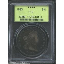 1803 $1 Large 3 Fine 12 PCGS.
