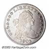 Image 1 : 1803 $1 Large 3 AU50 Scratched, Cleaned Uncertified.
