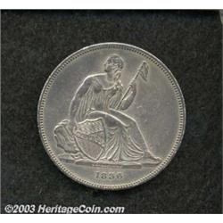 1836 PS$1 Name on Base, J-60 Restrike, Pollock-65, R.5, PR50 Plugged, Whizzed, Uncertified.