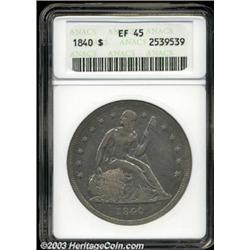 1840 $1 XF45 ANACS.