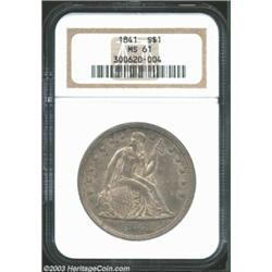 1841 $1 MS61 NGC.