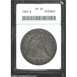 1842 $1 XF45 ANACS.