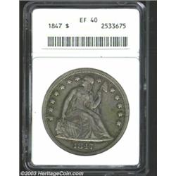 1847 $1 XF40 ANACS.