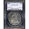 Image 1 : 1847 $1 AU50 PCGS.