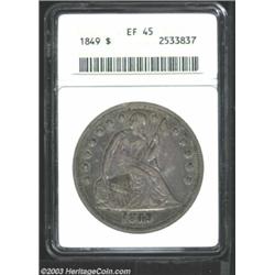 1849 $1 XF45 ANACS.