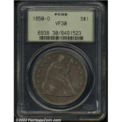 1850-O $1 VF30 PCGS.
