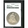 Image 1 : 1867 $1 AU58 ANACS.