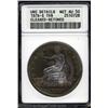 Image 1 : 1876-S T$1 --Cleaned, Retoned--ANACS. Unc Details, Net AU50.